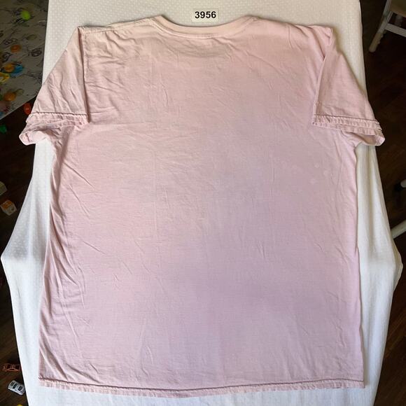 Cold Crush Women T-shirt size 1X Pink Short Sleeve A Lover And Fighter Cancer - Picture 7 of 9
